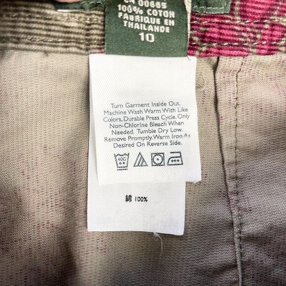 Eddie Bauer Corduroy Skirt Womens 10 Floral Boho Indie Cottagecore Goblincore - Picture 8 of 10